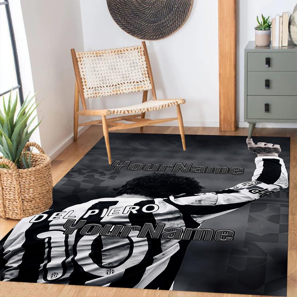 Juventus Customize Your Name Floor Mat Suitable for Decorate room Study room Entryway Hallway Anti-slip Rug Anime Office Decor