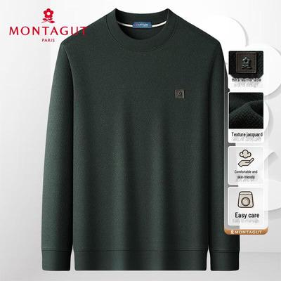 Универсальная мужская футболка с длинным рукавом и круглым вырезом MONTAGUT
