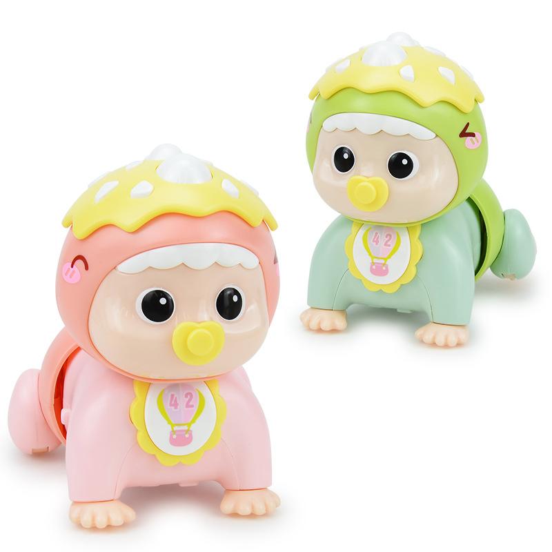 Детский пазл Электрический свет Музыка Динозавр Ползающая кукла, Раннее образование младенцев Обучение историям Ползающая игрушка