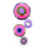 [J9197] - Collier 'Coloriage' Rose Violet