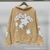 High-Quality Fleece Spider Web Hooded Sweatshirt Tracksuit Hip Hop Style Teens Young Adults