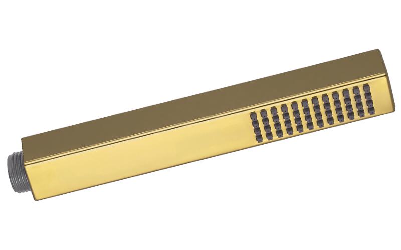 Glamour Square Shower Head Handle, Long, Gold Color