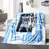 Leo Messi Artwork Blanket Ultra-Soft Great for Office Livingroom Sofa All-Season Use Playful Design Perfect Gift for Relatives and Friends