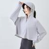 Женская тонкая куртка с капюшоном для защиты от солнца