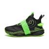 Kids Mesh Breathable Sports Non-Slip Shock Absorbing Durable Mid-Top Casual Shoes Kids Casual Shoes Black Green 312241110-1