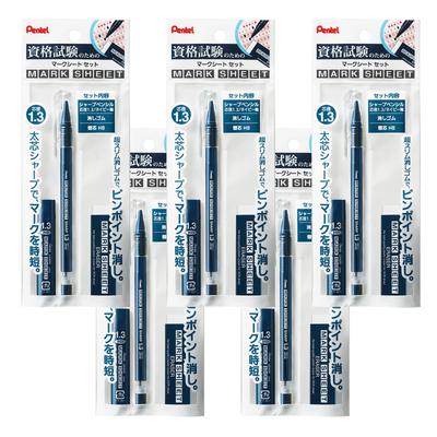 Pentel Набор механических карандашей для заполнения бланков, Набор из, Темно-синий, 5, XAM113ST-C