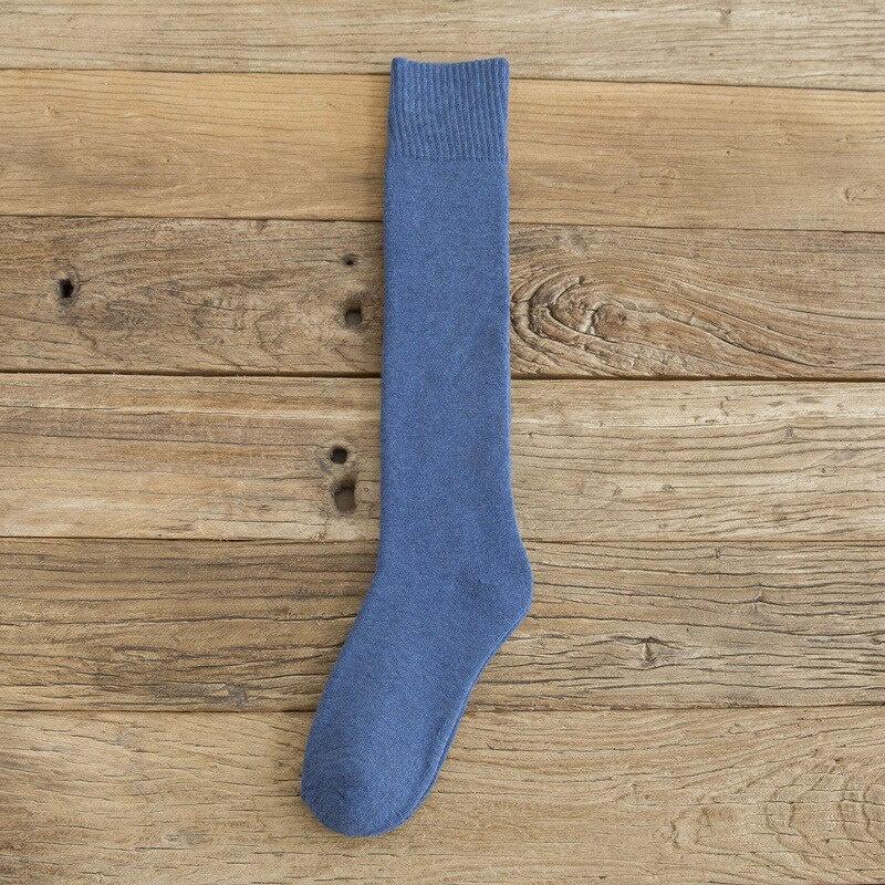 Harajuku Warm Women Cotton Autumn Winter Knee Socks Casual Warm Sock Lady Gift Stocking for School Girl