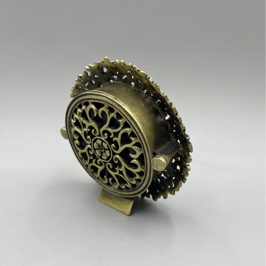 Европейские простые и креативные эмалевые настольные часы, металлические украшения, часовая декорация, бытовые настольные часы, будильник для спальни