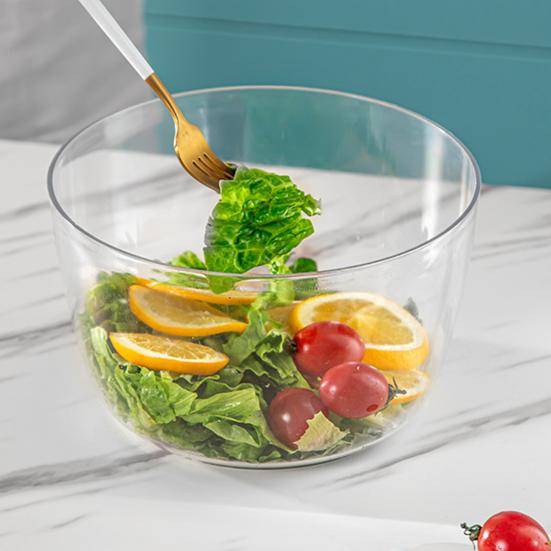 Центрифуга для салата большая ручная с системой дуршлага Мойка для овощей и фруктов многофункциональная пластиковая