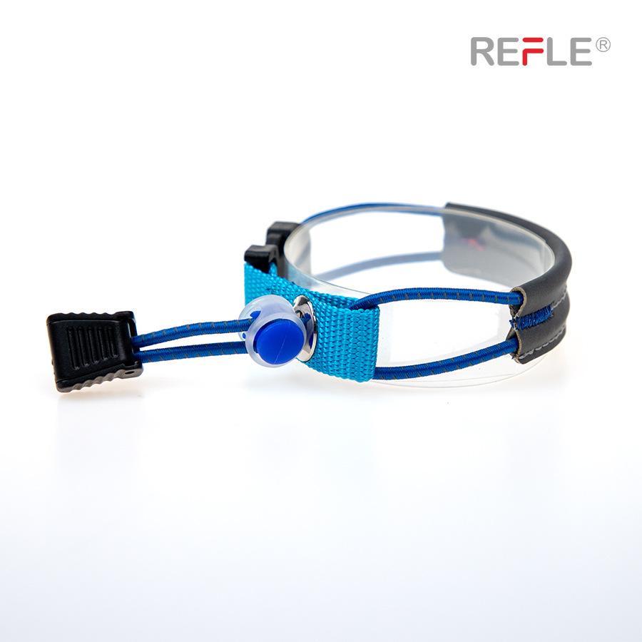 Refle Reflective Elastic Cycling Pant Leg Straps Adjustable Safety Ankle Bands For Road Mountain Bike Riders Night Riding