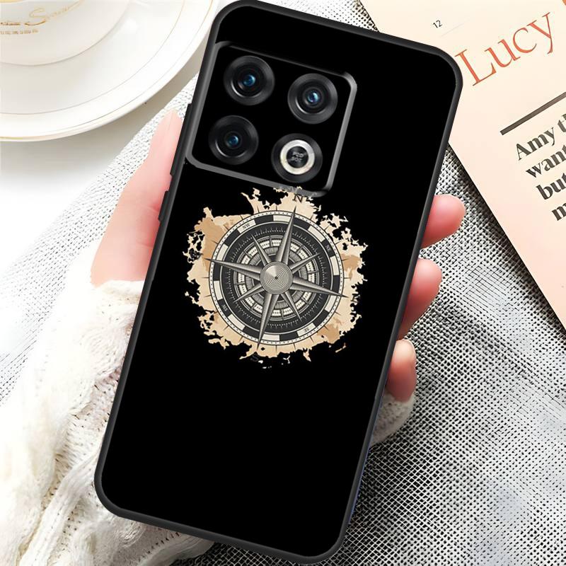 World Map Compass Nautical Cover For OnePlus 13 15 13R 13T 12 12R 10T 11 10 Pro OnePlus Nord 5 CE 3 4 Lite N20 N30 Case
