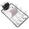Expandable Dish Drying Rack Kitchen Sink Dish Drying Holder Cutlery Storage Counter Tableware Organizer Shelf