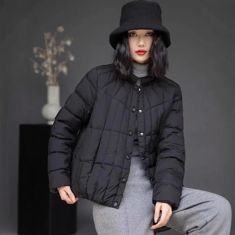 Winter white duck down women's stand-up collar light and thin slim down jacket warm padded jacket fashion A version jacket