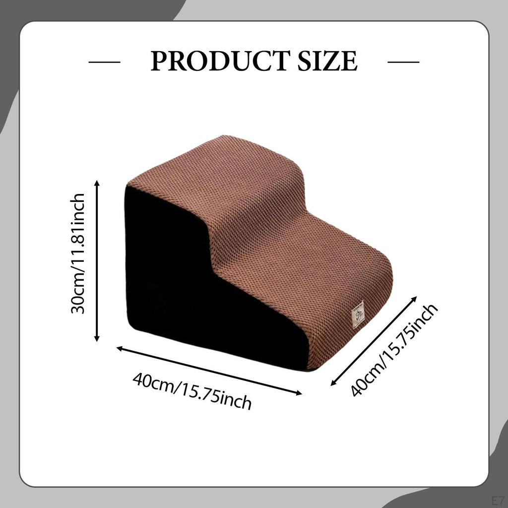 2 Step Dog Stairs Pet Ramp Comfortable,Multipurpose,Gentle Slope,Pet Ladder for Puppy Small Pets