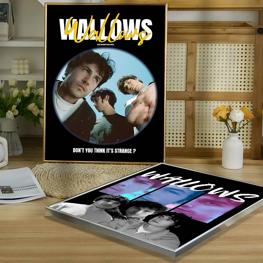 1 шт. Плакат-наклейка Wallows, Печать, Водонепроницаемое Настенное Искусство для Гостиной, Спальни, Домашнего Декора