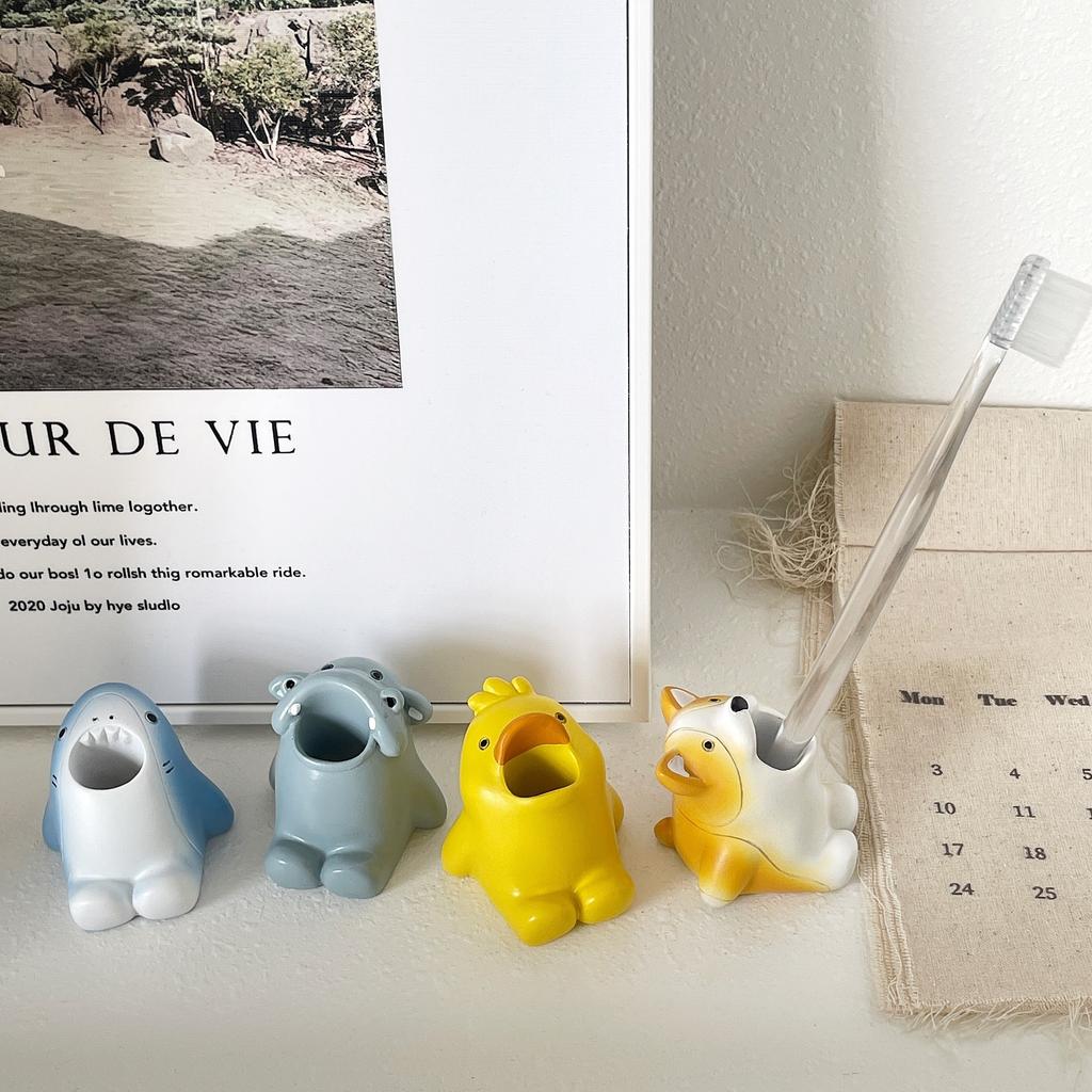 Cartoon Animals Pen Container For Desk Stationery Storage Office School Accessories And Toothbrush Holder