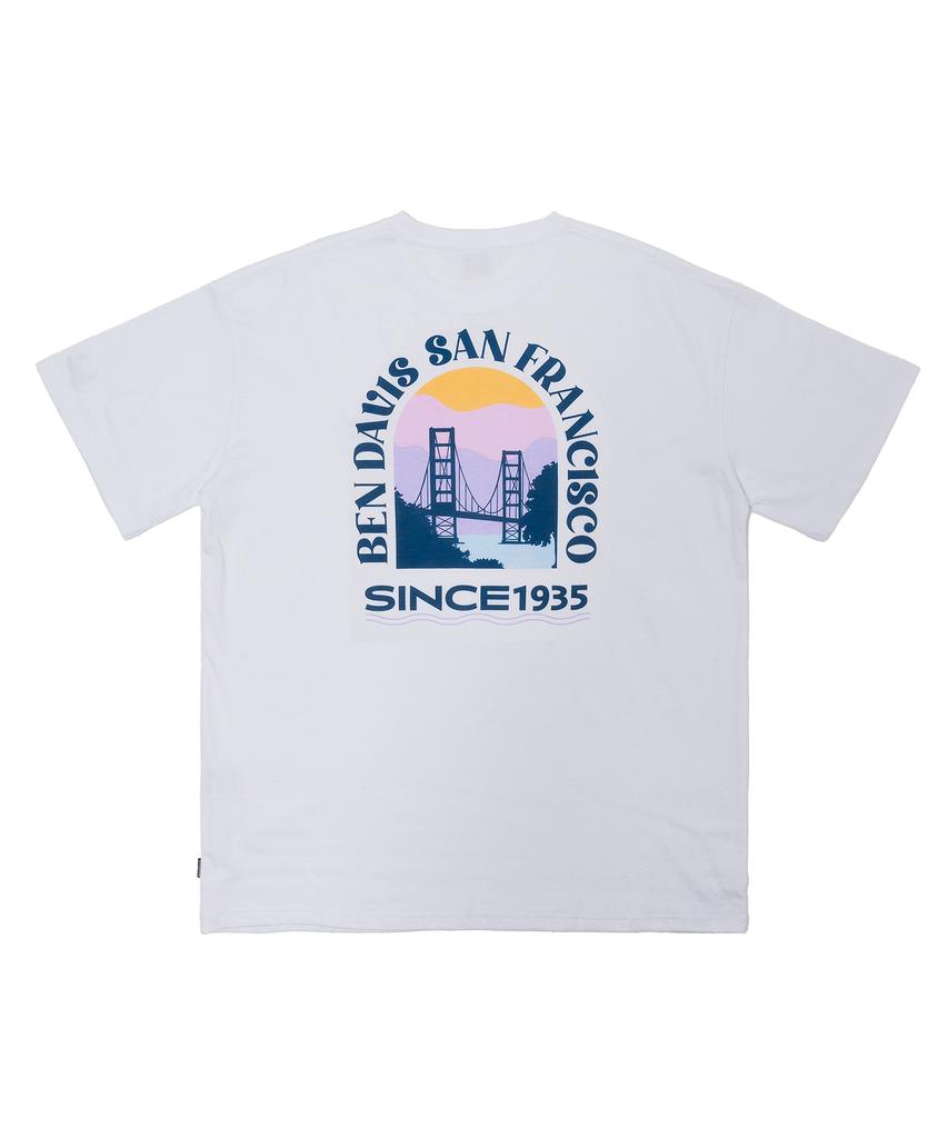 BEN DAVIS Футболка Original Arch Print Черная