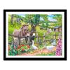 Embroidery Donkey and Goose Diamond Painting Cross Stitch Needlework Diamond Rhinestone Home Decor