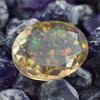 Lab-Created Opal Loose Gemstone Multicolor Oval Cut 11.55 ct Ethiopian October Birthday Birthstone