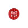 Self adhesive Auto Car Engine Star Button Sticker for Alfa Romeo Giulia Stelvio