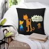 Dog Man Lil Petey And Big Petey Fan Art Square Pillowcase Pillow Cover Cushion Zip Decorative Comfort Throw Pillow for Home Sofa