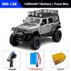 New Tracked 4x4 Car MN128 2.4G Climbing Off-road Vehicle Professional Version with LED Light Full Scale RC Model Remote Control Car Toy Boy Gift