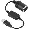 USB A Plug To 12V Car Cigarette Lighter Socket Converter, USB Port Power Converter for GPS Dash Cam