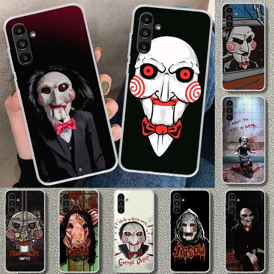 The Jigsaw Killer Horror Phone Case Cover for Samsung Galaxy A17 A16 A26 A36 A56 A57 A37 A15 A25 A35 A55 A14 A24 A34 A54 A13 A23