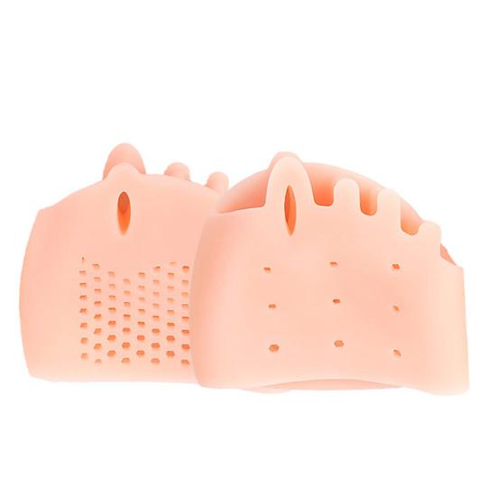 4 пары силиконовых разделителей пальцев ног для женщин, мягкие разделители пальцев ног для перекрывающихся пальцев ног, корректор стопы, выпрямитель для перекрывающихся пальцев ног