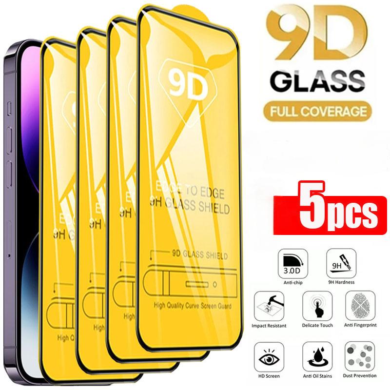 9D Защитная пленка для экрана из закаленного стекла для IPhone 14 13 12 11 Pro Max Защитное стекло для IPhone X XR XS Max 7 8 6S 14 Plus