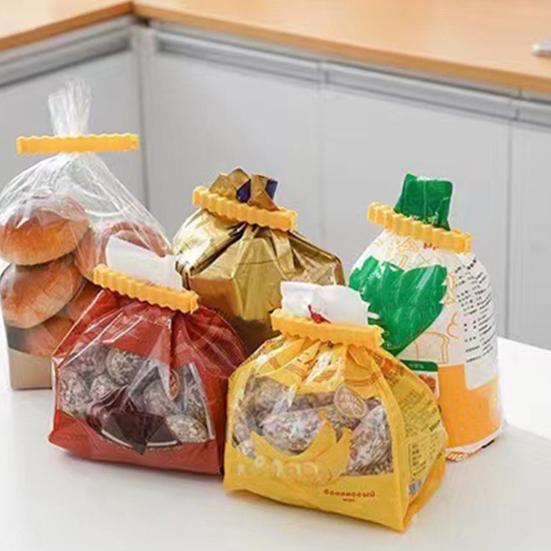 12 шт. уплотнительные зажимы для пластиковых пакетов в форме картофеля фри, влагостойкие зажимы для хранения свежести закусок, многоразовые магниты, кухонные аксессуары