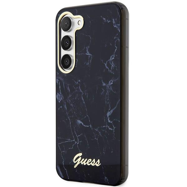 Etui do Samsung Galaxy S23 Plus Guess Marble Czarne