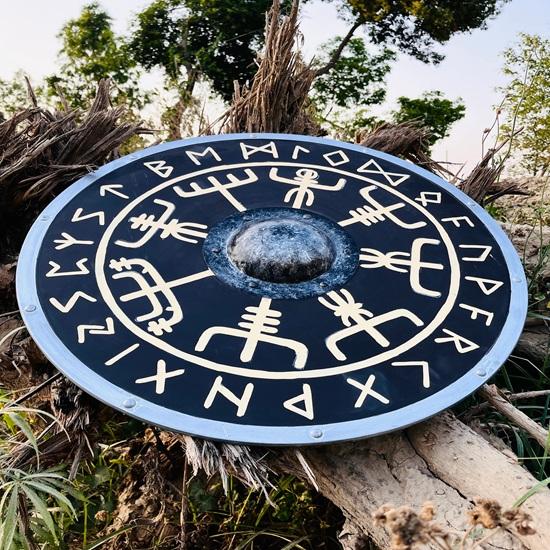 60,96 см Аутентичный Потертый в Боях Викингский Щит Косплей Боевой Готовый Щит Полностью Функциональный Щит Лучший Подарок на Рождество