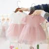 Летнее модное платье для девочки, детская мода, модная юбка-принцесса, милое, 0-4 года