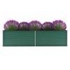 VidaXL Raised Garden Bed Galvanized Steel 320x80x77 Cm Green