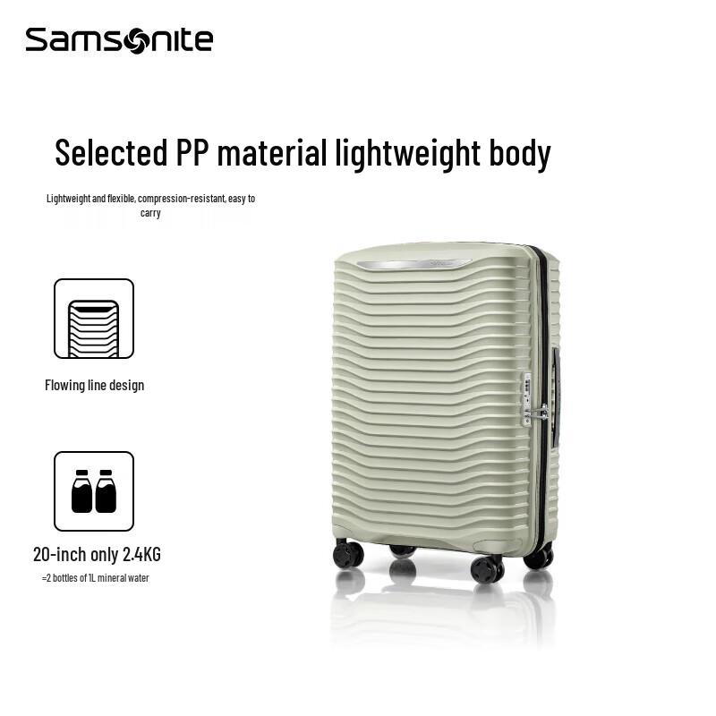 Стильный жесткий чемодан Samsonite на колесиках