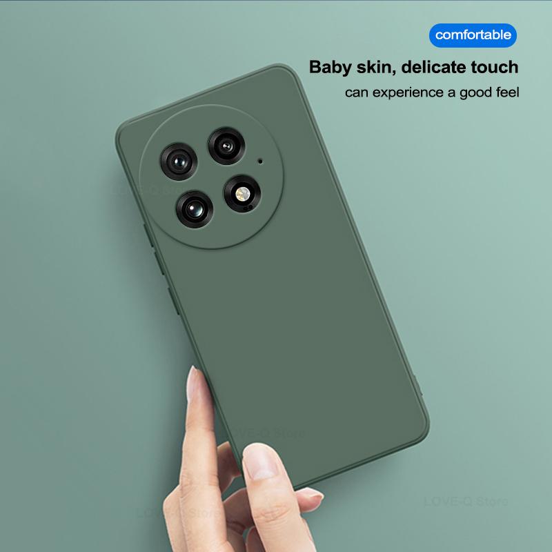 Для OnePlus 13 12 Чехол Жидкий Силиконовый Защитный Чехол для Объектива Камеры Чехлы для Телефонов Для OnePlus 13 12 1+13 One Plus 13 OnePlus13 Мягкий Чехол