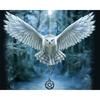 Алмазная картина вышивка крестом "Белая сова" Кристалл Рукоделие Алмазная вышивка Полный алмазный декор