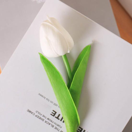 10 шт., искусственная ветка тюльпана со стеблем, реалистичная многоразовая домашняя свадебная вечеринка, искусственный цветок, цветочное весеннее украшение, реквизит для фотосессии