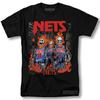 Brooklyn Nets Shirt Skeleton Vintage Style Graphic Design T-Shirt