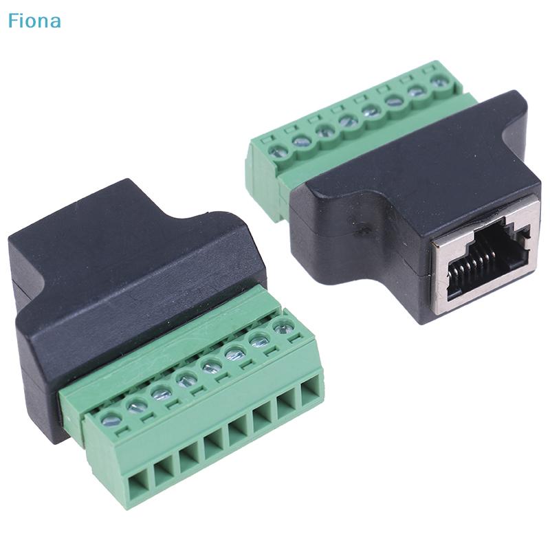 Адаптер RJ45 на клеммную колодку - 8-контактный винтовой клеммный соединитель