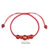 Китайский браслет из красной нити со змеей, регулируемый браслет-шарм на удачу из плетеного шнура, подходит для женщин и мужчин, подарок