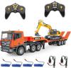 Radio Controlled For Large Heavy Equipment Transport Trailer Power Excavator Radio Controlled Scale RC Car Radio Controlled RC Excavator Radio