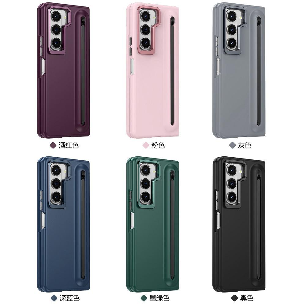 For Samsung Galaxy Z Fold 7 6 5 4 3 Galaxy Fold 7 Metal Lens Holder Phone Case Screen Glass Film S Pen Slot Shockproof Cover
