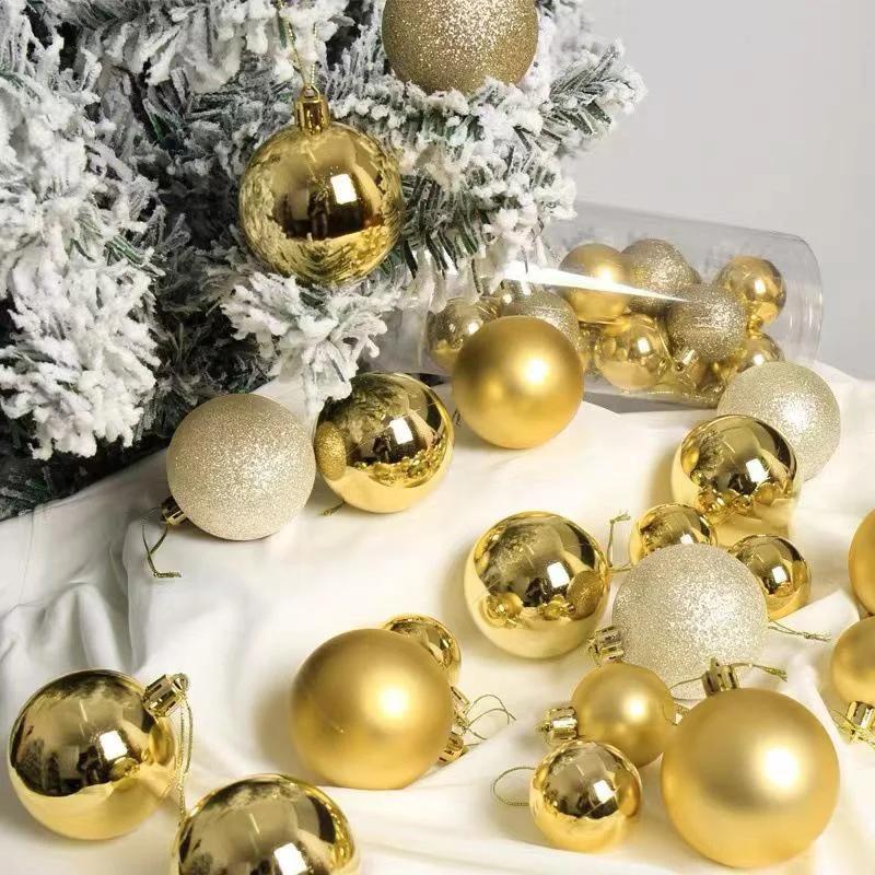 24pcs/Box Christmas Balls Christmas Tree Ornaments Christmas Decoration for Home Party Christmas Hanging Pendant