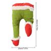 Christmas Tree Ornament How The Grinches Stole Christmas Stuffed Elf Legs Stuck In Christmas Burlap Wreath Door Home Decorations