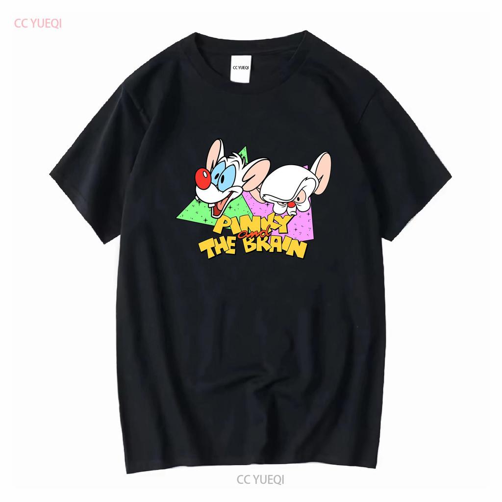 Pinky And The Brain T Shirt Cotton Funny All Size S 4xl Yi3119 Long Or Short Sleeves Vintage Washed Graphic