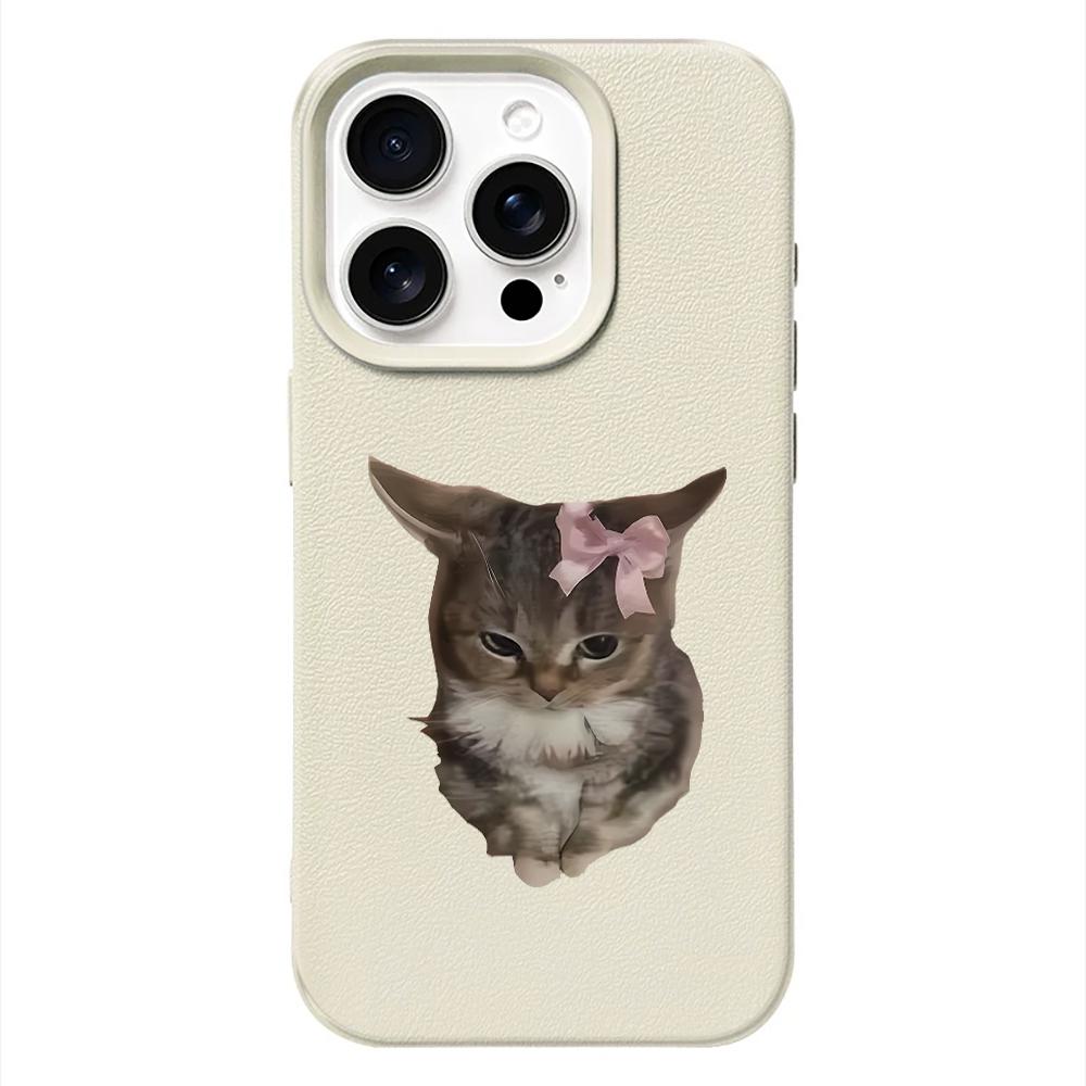 Чехол для телефона 'Кот с бабочкой' для IPhone 17 16 15 Plus 11 13 12 14 Pro Max 16e 17 Air Мягкий Силиконовый Чехол Противоударные Чехлы