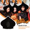 Spades A Hat Halloween Black Hat Festival Party Cosplay Costumes Props Headwear