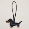 Dachshund Charms, Leather Dachshund Keychains & Bag Pendants, Handmade Dog Shaped Keychain